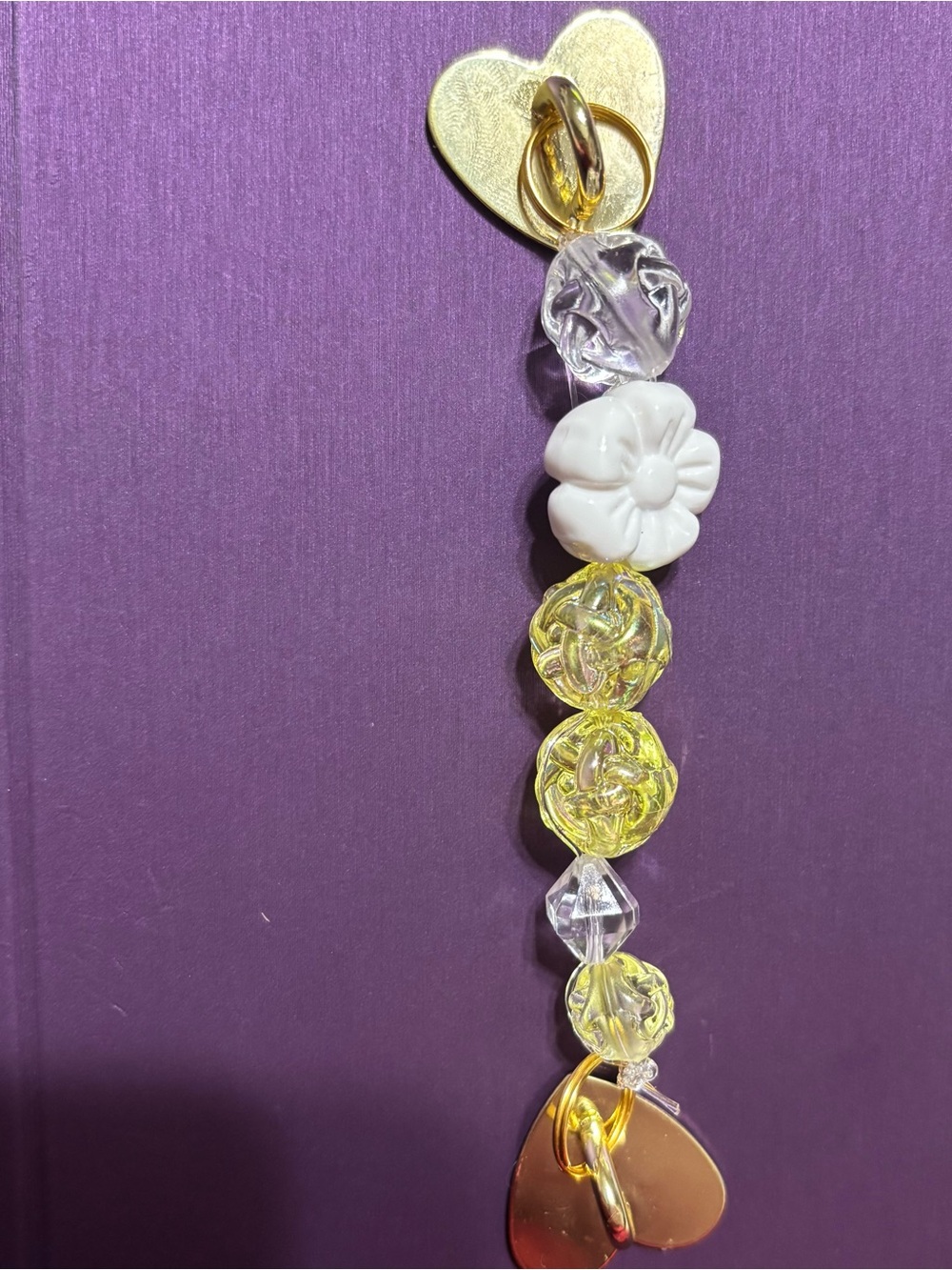 Kindle Phone Strap Flower with Heart Sticky